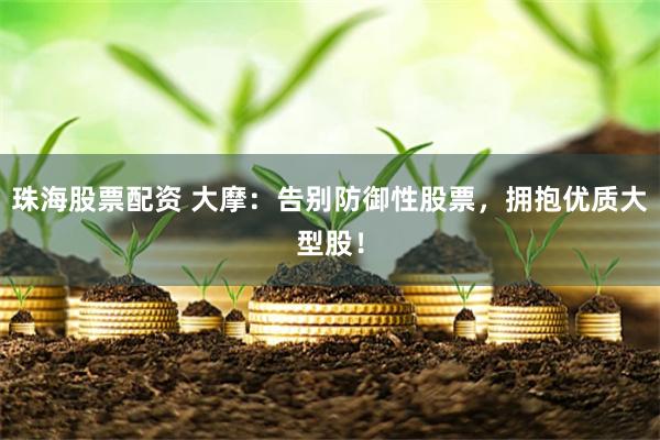 珠海股票配资 大摩：告别防御性股票，拥抱优质大型股！